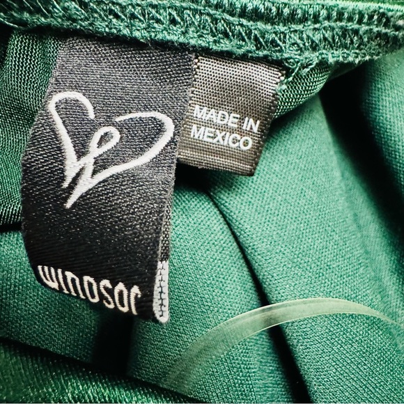 Windsor Green Satin Midi Dress - Picture 3 of 3